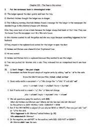 English Worksheet: Sherlock Holmes and the Red Circle - Black Cat Reader - Green Apple Chapter 3