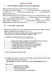 English Worksheet: Sherlock Holmes and the Red Circle - Black Cat Reader - Green Apple Chapter 4