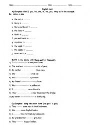 English Worksheet: Subject pronouns and have got