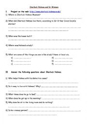 English Worksheet: Sherlock Holmes and the Red Circle - Black Cat Reader - Green Apple Dr Watson and Sherlock Holmes