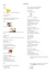 English Worksheet: Hello