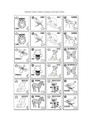 Animals memory game