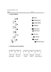 Numbers & Colours SET B