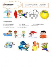 English Worksheet: weather