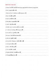 English Worksheet: HAVE GOT + Food vocabulary