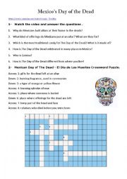 English Worksheet: Mexicos day of the dead