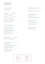 English Worksheet: The Beatles - cat buy me love lyrics