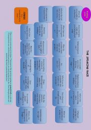English Worksheet: Board game for speaking