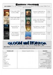 English Worksheet: gothic fiction