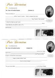 English Worksheet: Communicative Activity: Pair Dictation