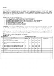 English Worksheet: A crime situation with rubric