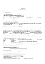 English Worksheet: Final Exam pre intermediate