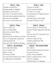 English Worksheet: WH Question Speaking and Listening Activity