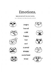 English Worksheet: Feelings