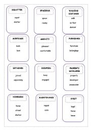 English Worksheet: Squatters - Taboo Game