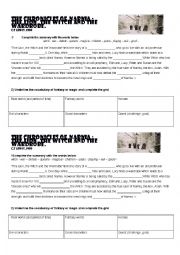 English Worksheet: narnia - introduction - fantasy