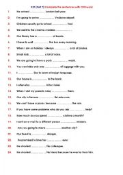 English Worksheet: KET (Part 7)