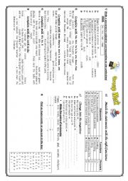 English Worksheet: Grammar review