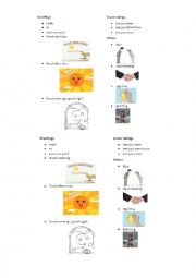 English Worksheet: greetings