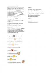 English Worksheet: Because you loved me by Celine Dion