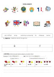 English Worksheet: SCHOOL SUBJECTS