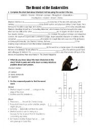 English Worksheet: The Hound of the Baskervilles