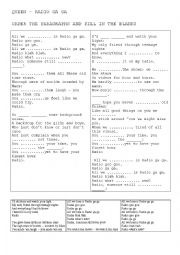 English Worksheet: QUEEN - RADIO GAGA