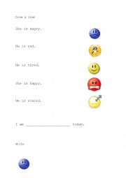 English Worksheet: Five moods