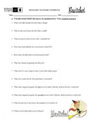 English Worksheet: BEWITCHED PRESENT PERFECT