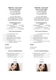 English Worksheet: Break Free - Ariana Grande