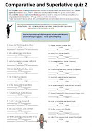 English Worksheet: Comparative Quiz Part 2