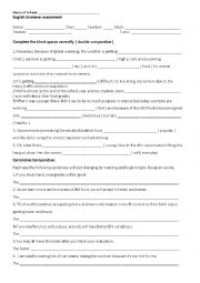 English Worksheet: grammar worksheet on double and correlative comparatives