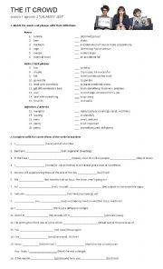 English Worksheet: The IT Crowd S01E02 - Calamity Jane