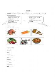 English Worksheet: some or any conversation 