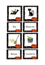 Halloween flashcards