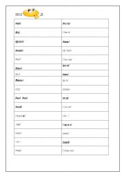 English Worksheet: Homophones