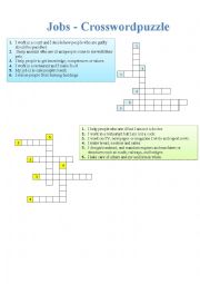 Jobs - Crosswords puzzle