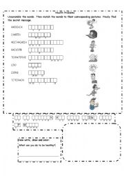 English Worksheet: Health problems