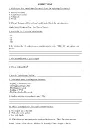 English Worksheet: Forrest Gump - TEST / EXERCISES