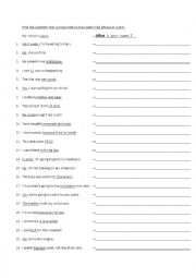 English Worksheet: Question words and structures