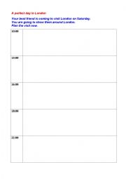 English Worksheet: A perfect day in Lonodn