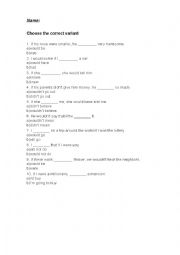 English Worksheet: 2nd conditional exercise
