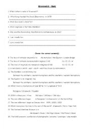 English Worksheet: Quiz about Greenwich