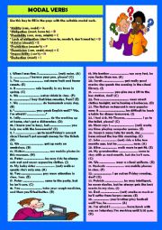 Modal verbs + key