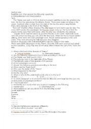 English Worksheet: accidents and disasters