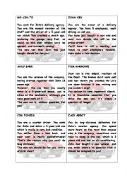 English Worksheet: role-play: the van