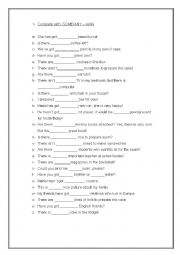 English Worksheet: Some/Any - A/An