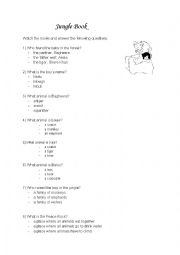 English Worksheet: Jungle Book