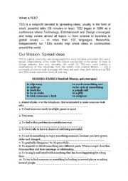 English Worksheet: Ted e modern family