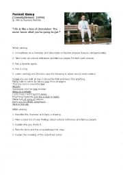 English Worksheet: Worksheet Movie Forrest Gump